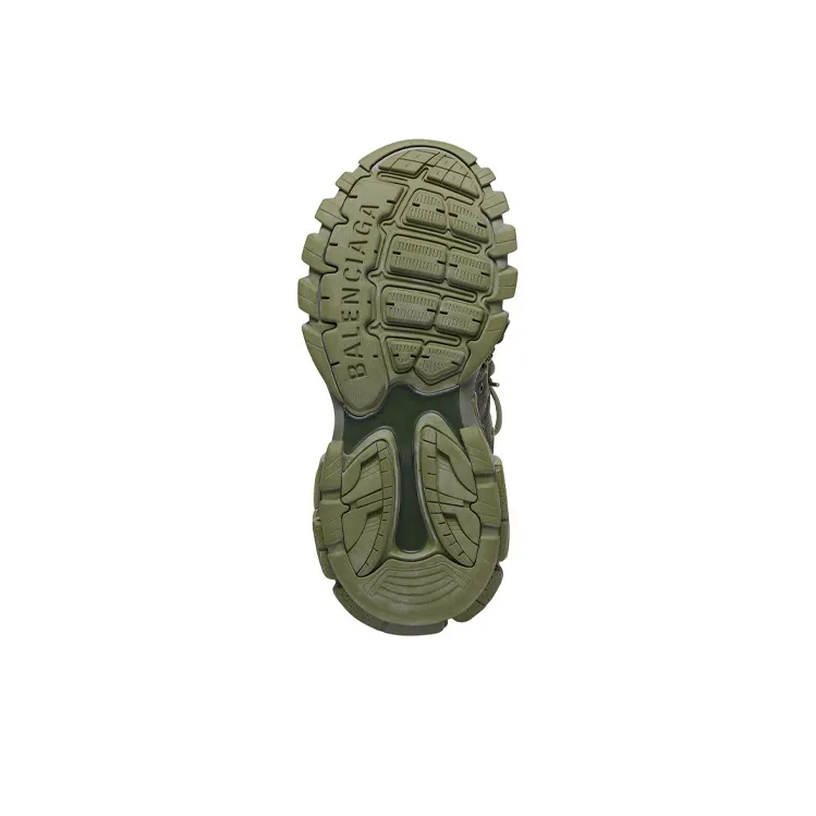 Balenciaga Track 1.0 Closed Toe Slippers Men's Dark Green-3