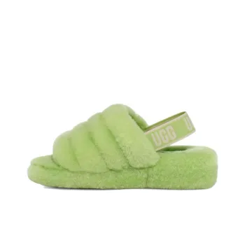 UGG FLUFF YEAH Fuzzy Slippers Women's Green