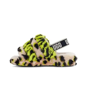 UGG FLUFF YEAH Sandals Women's Lime