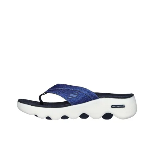 Skechers GO WALK Massage Slide Slippers Women's Blue