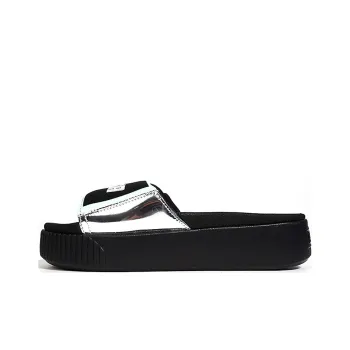 PUMA Platform Slide Tz Metallic Wns 'Silver' Women's