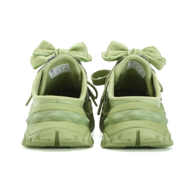 FILA FUSION Bianco Mule Slippers 'Green' Women's-4