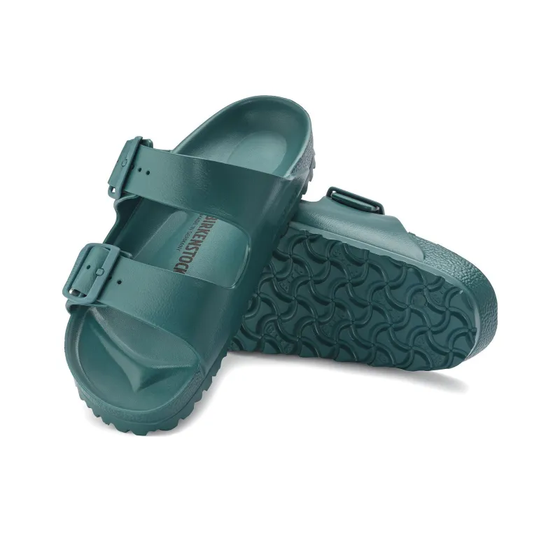 Birkenstock Slide Slippers Unisex Lake Green Narrow Fit-4