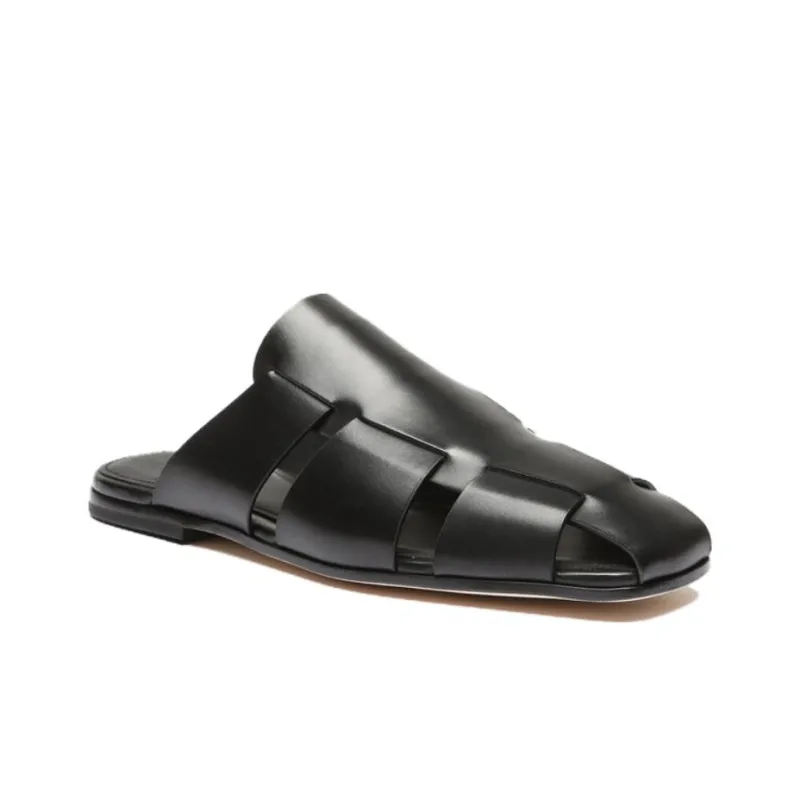 Officine Creative Fidel Leather Caged Slides-1