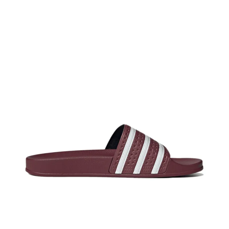 Adidas Adilette Slides 'Quiet Crimson'-1