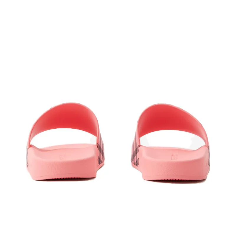 Burberry Check print Flat Slides-3