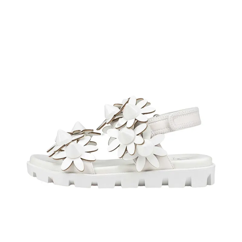 CL One Strap Sandals Women's White-0