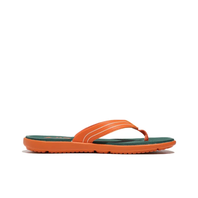 FILA Slicksong V2 Slip Resistant Flip Flops Unisex Orange Green Korean Style-1