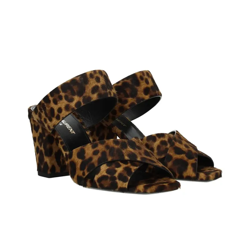 SAINT LAURENT Oak Mule Sandals-2