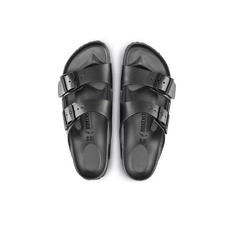 Birkenstock Logo debossed Double strap Slides-4
