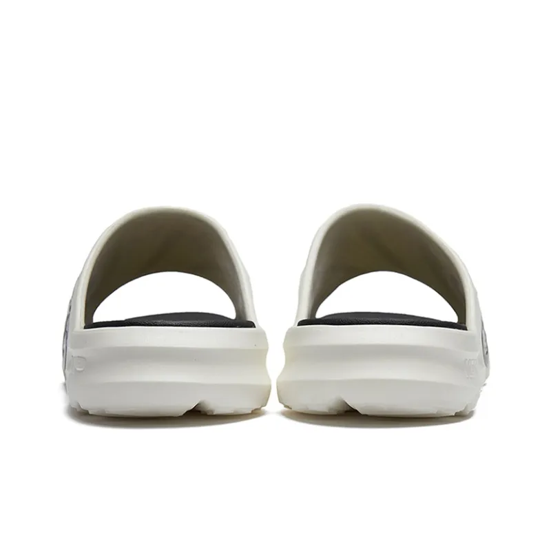 361° Quiet Slide Slippers Unisex White Black-3