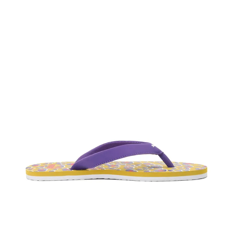 PUMA Epic Flip Slip-Resistant Slide Slippers Women's Purple Yellow-1