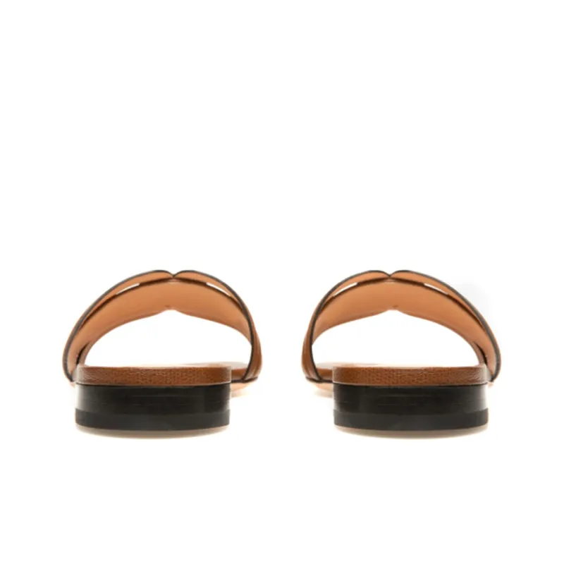 BALLY Slide Slippers Women's Brown-3