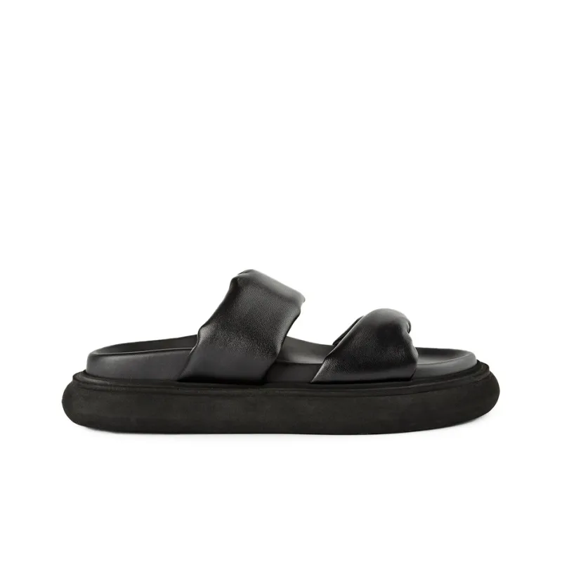 Tony Bianco Slide Slippers 3cm Women's Black-1