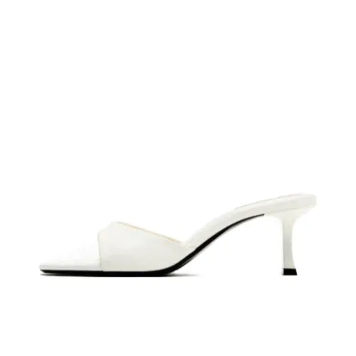 ZARA Slide Slippers Women's White