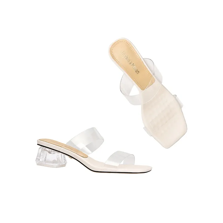 Lily Wei Slide Slippers Women's Ecru-3