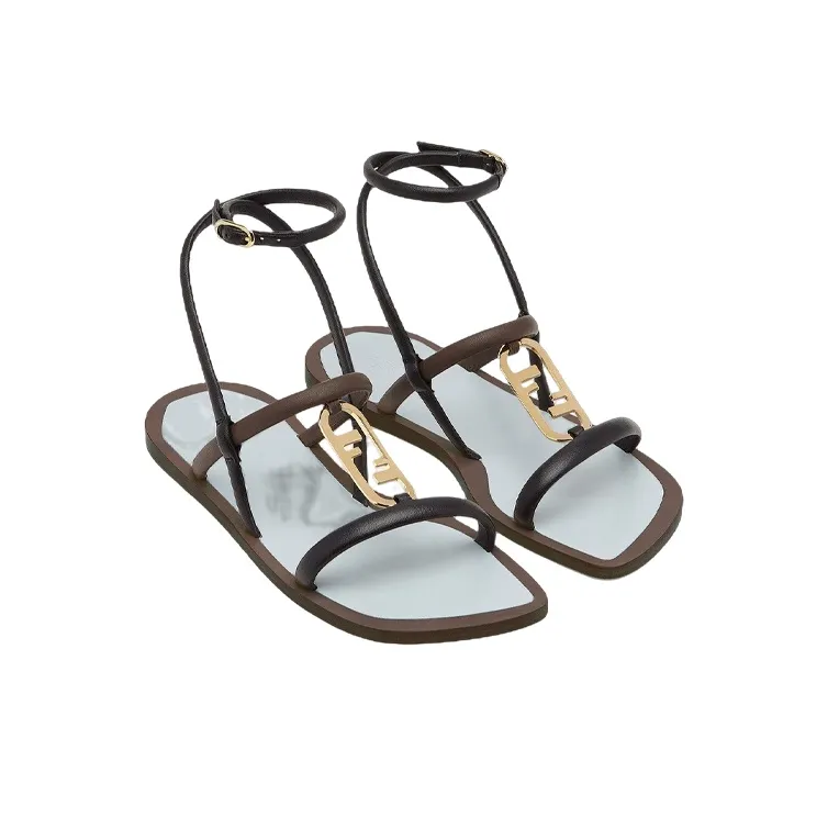 FENDI Strap Sandals Women's Black-2