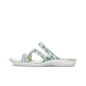 Crocs Swiftwater Slide Slippers Women's White/Blue