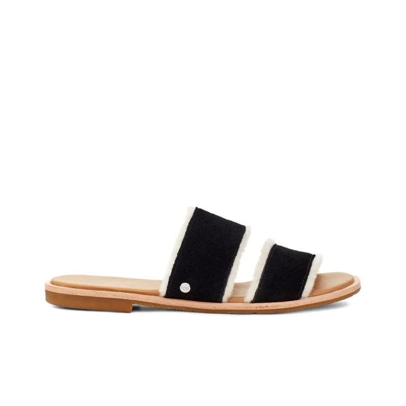 UGG Rubber Sole Slide Slippers Women's Black-1