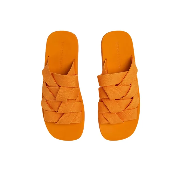 Bottega Veneta Plat Stylish Sandal Men's Orange-2
