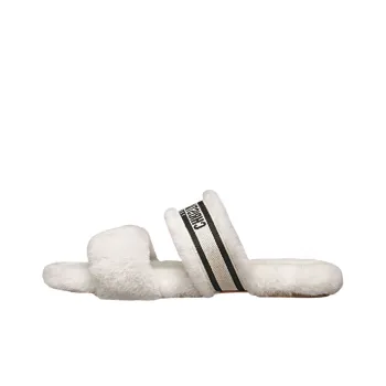 DIOR Chez Moi Slide Slippers Women's White