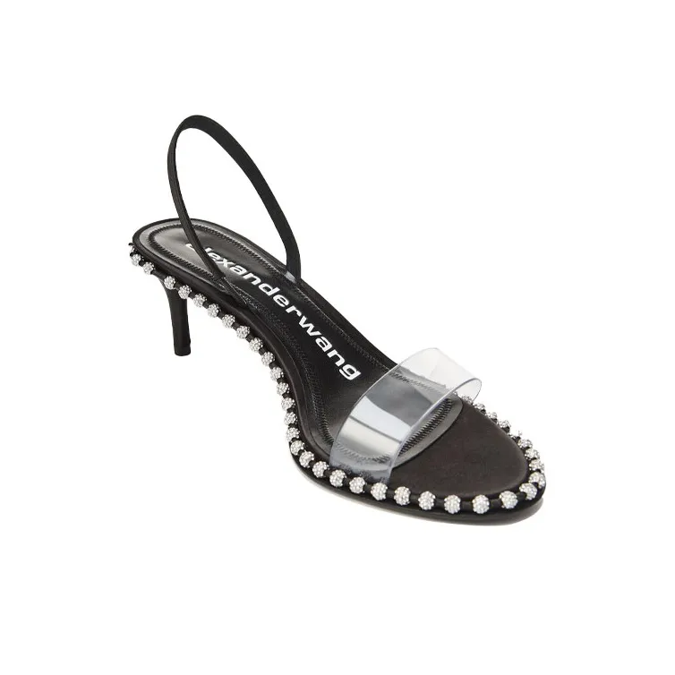 Alexander Wang Nova One Strap Sandals Women's Black-2