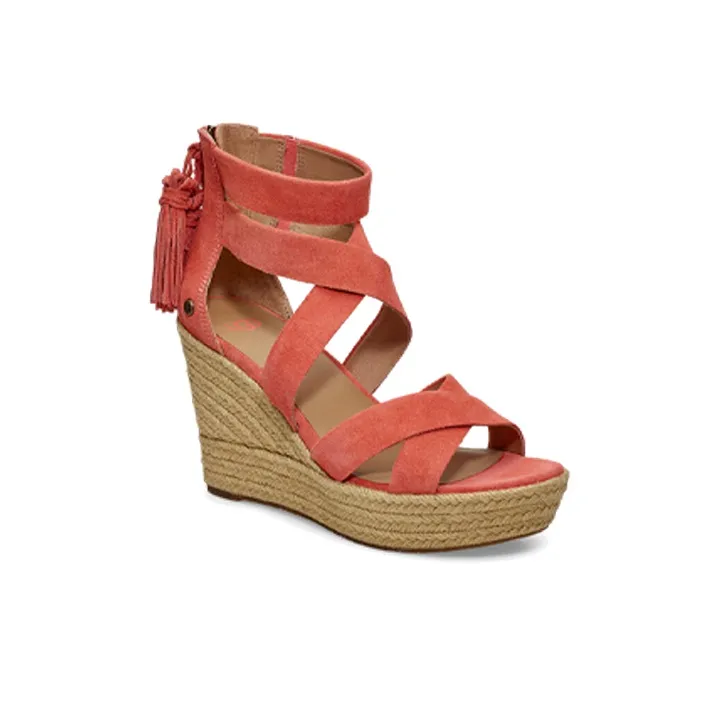 UGG Raquel Stylish Sandals Women's Coral Red-2