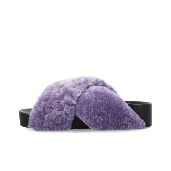 JIL SANDER Brushed Crossover-strap Leather Slides