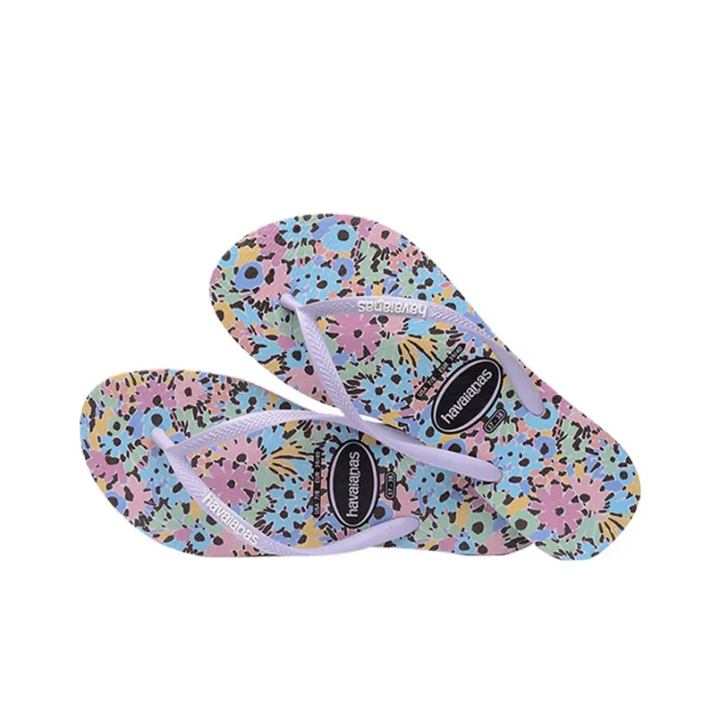 Havaianas Sl Flora Ro Mant FC Slide Slippers Unisex Purple-3