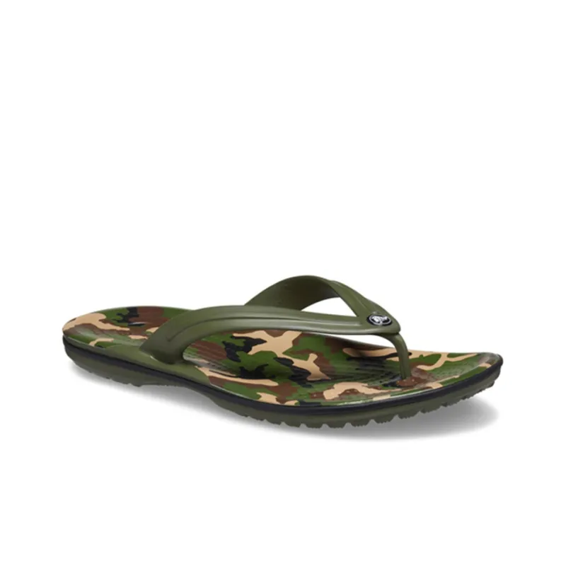 Crocs Crocband Printed Flip Flops 'Green'-2