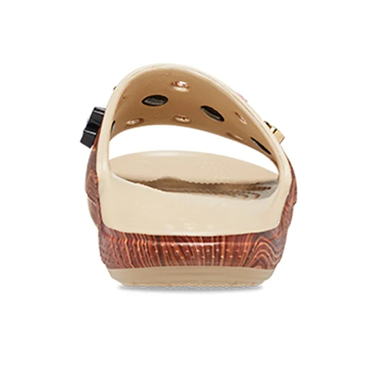 Crocs Sza X Classic Slide 'Woodgrain' Women's-4