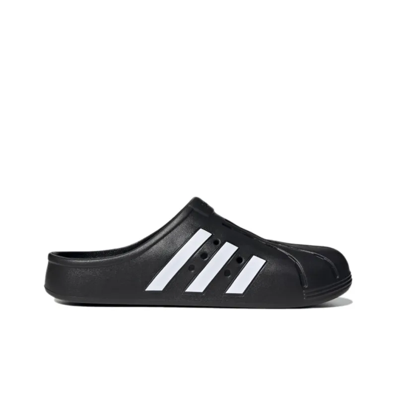 Adidas Adilette Clogs Core Black Cloud White-1