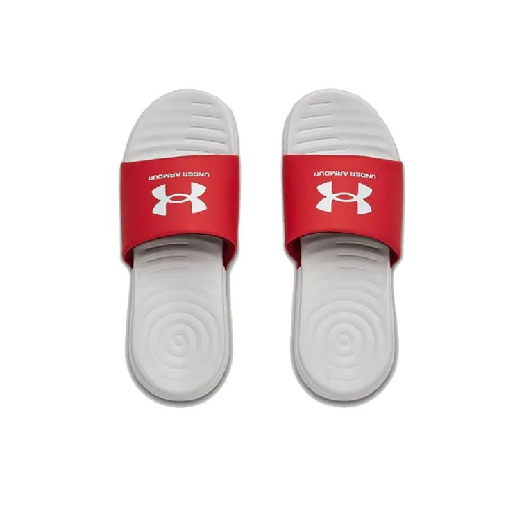 Under Armour Ansa Fixed Slide 'Halo Grey Red'-3