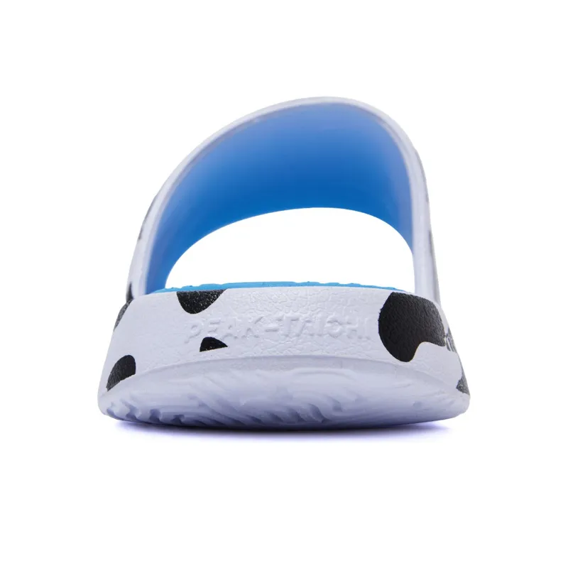 Newok x PEAK Rubber Sole Slide Slippers Unisex White Black-4
