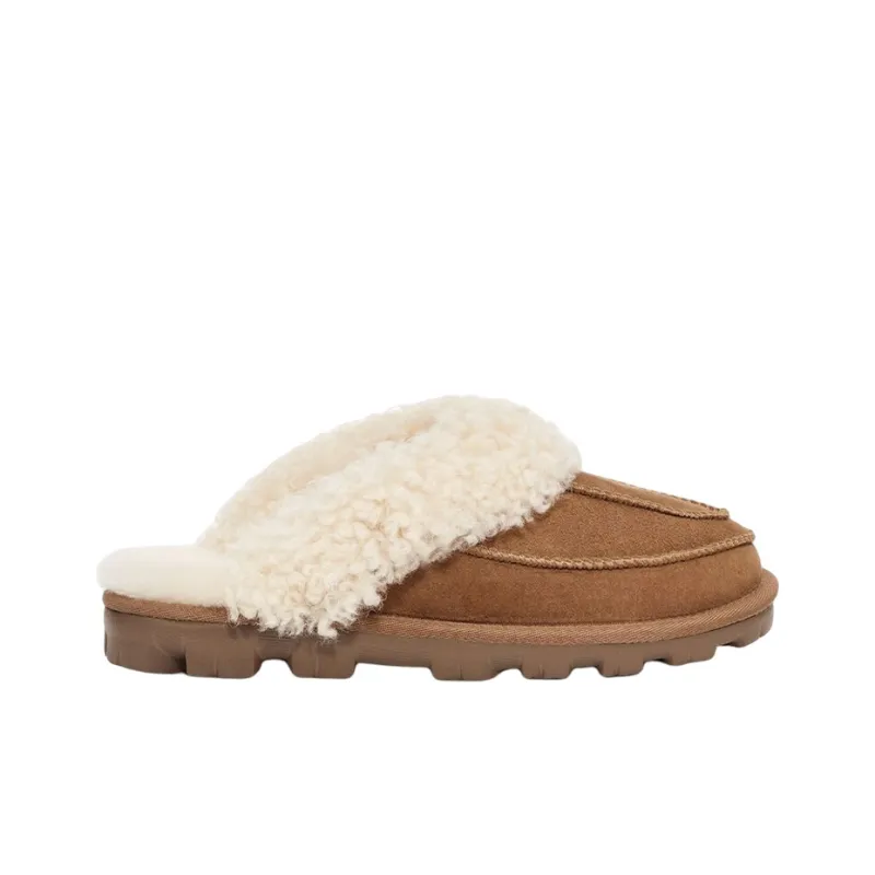 UGG X Tschabalala Self Coquette Slipper 'Chestnut' Women's-1