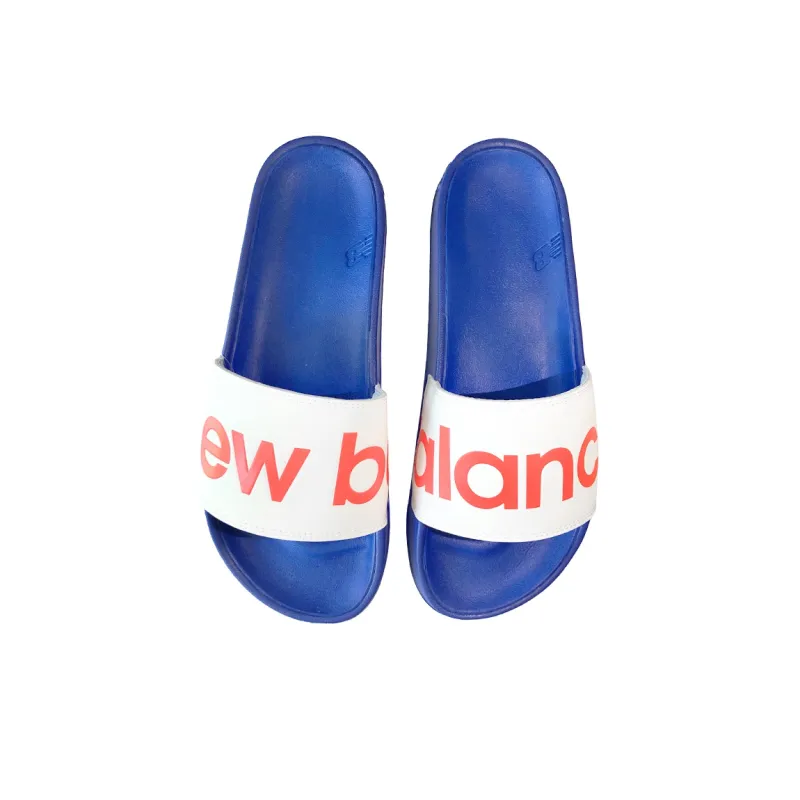 New Balance 200 Slippers White/Blue/Red-3
