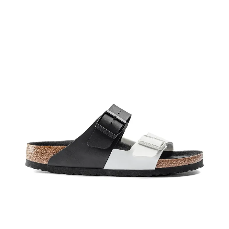 Birkenstock Arizona Series Fashion Black White Colorblock Version Sandals-1