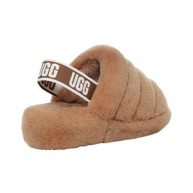 UGG Fluff Yeah Slide Chestnut Women's-4