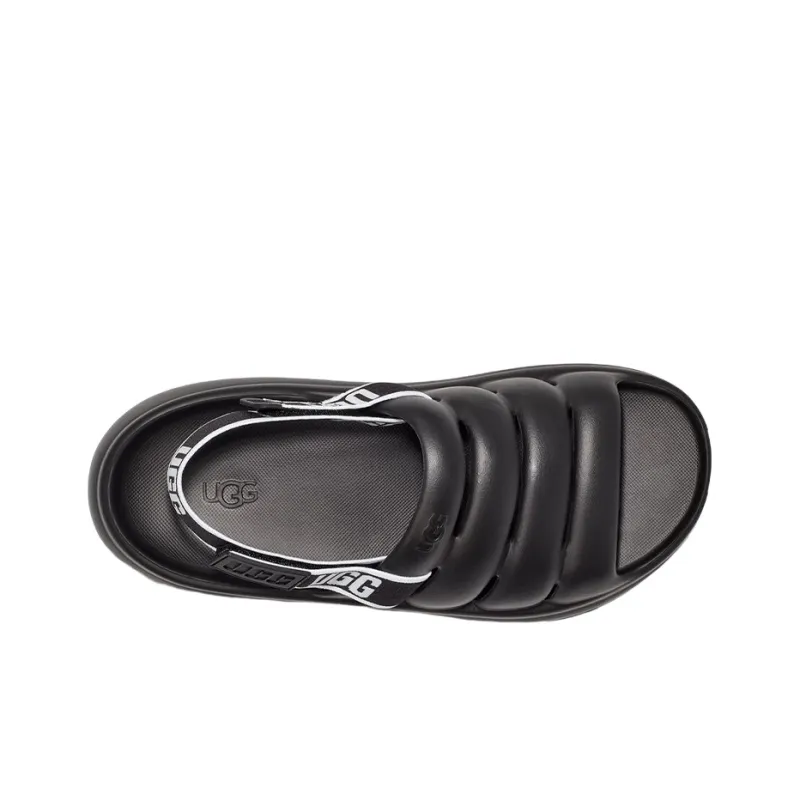 UGG Sport Yeah Slide Black White-3