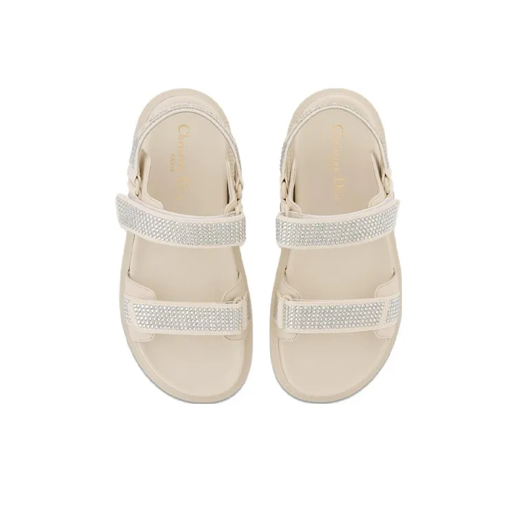 DIOR DIORAct Beach Sandals Women's White-3