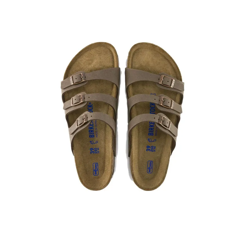 Birkenstock Florida Soft Footbed Birkibuc Mocha-2