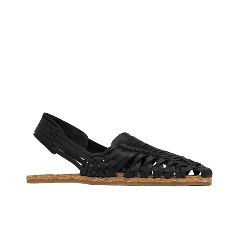 SAINT LAURENT Interwoven-design Espadrilles-2