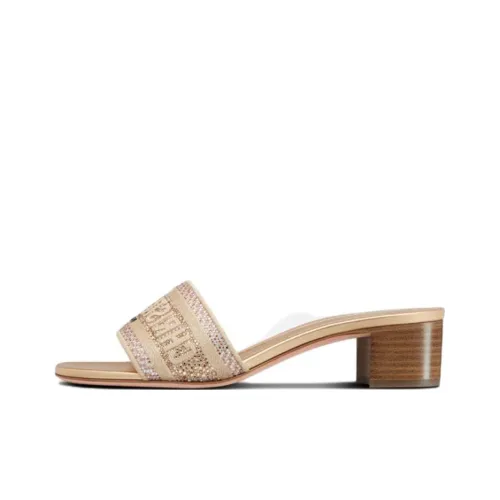 DIOR Dway Slide Slippers Women's Gold