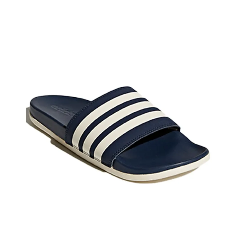 Adidas Adilette Cloudfoam Plus Stripe 'Navy'-2