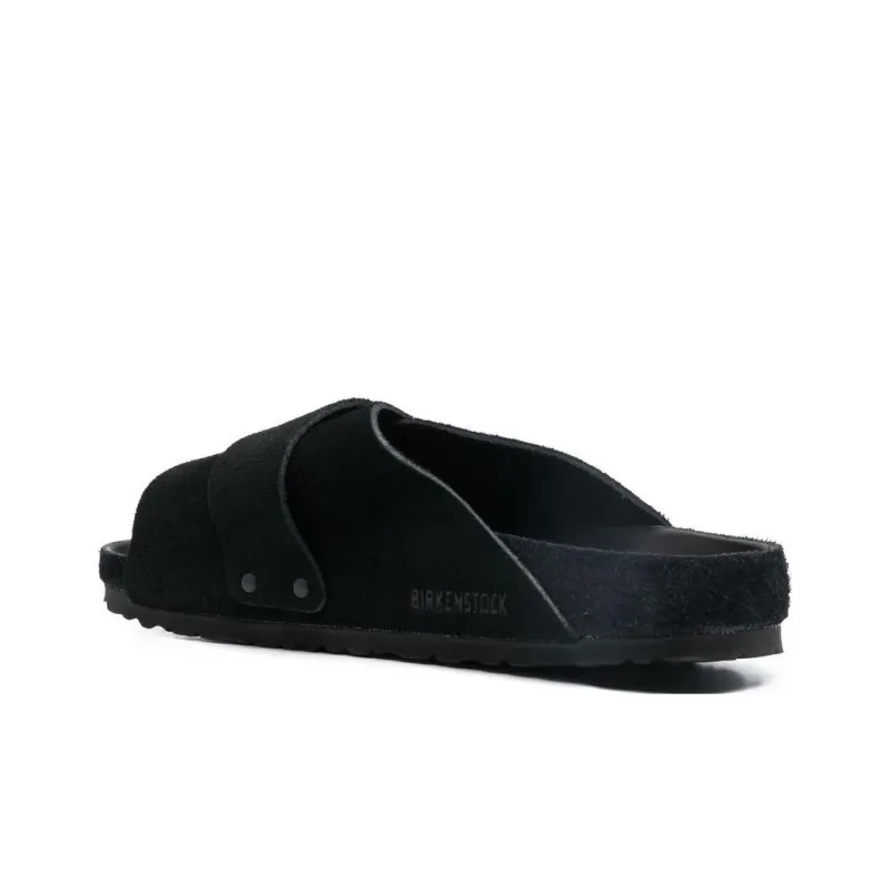 Birkenstock Kyoto Suede Leather Narrow Fit 'Black' Women's-3