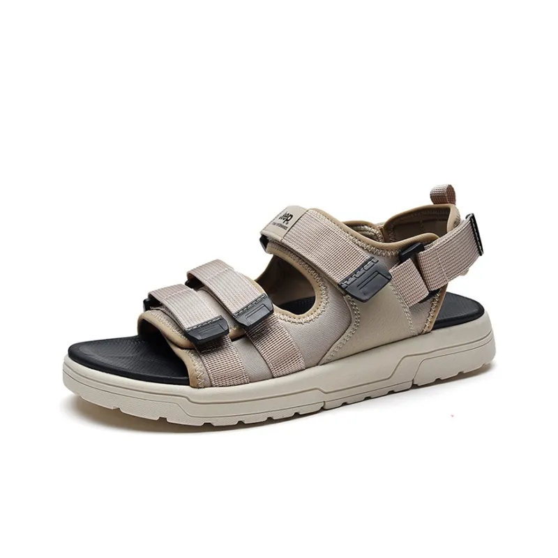Jeep Rubber Sole Cut Out Slip Resistant Slide Slippers Men's Sand-1