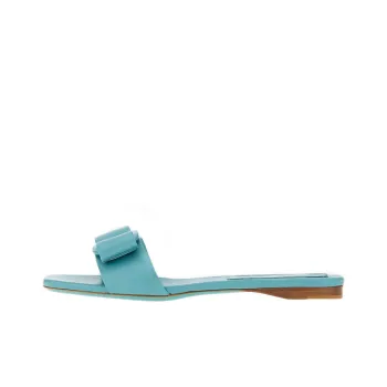 FERRAGAMO Viva Slide Slippers Women's Blue
