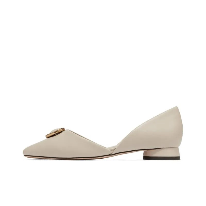 CHARLES&KEITH Casual Single Shoes Women's Milk White-0