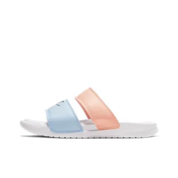 Nike Benassi Duo Ultra Slide White/Blue/Pink Women's