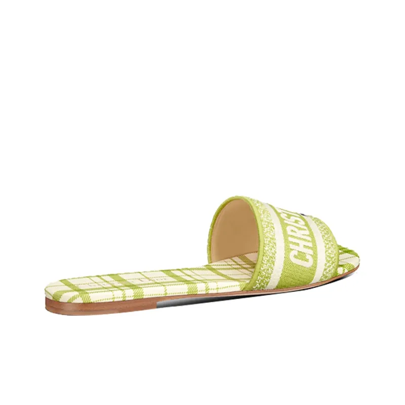 DIOR Dway Stylish Sandals Women's Green Yellow-1